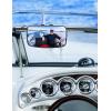 imageKEMIMOTO Boat Rear View Mirror Upgrade Marine Mirror with 300 Curved Surface 45quotx8quot Boat Clamp Mirrors for Ski Boat Pontoon Boat Water Skiing Watercraft Surfing