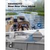 imageKEMIMOTO Boat Rear View Mirror with Telescoping Pole 105 x 4 360 Adjustable Marine Mirror for Pontoon Ski Boats Water Skiing