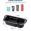 imageKEMIMOTO Boat Seat Cup Holder for Marine B100 B200 ABS Plastic Boat Caddy Organizer with Drainage ampamp Reserved Installation Holes Boat Cabin Storage Fishing Accessories CaddyBlack