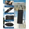 imageKEMIMOTO Boat Trash Can 50L Marine Caddy Black Bag Boating Trash Bags Reusable Waterproof Boat Garbage Storage for Marine Kayak Pontoon Boat Camping
