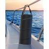 imageKEMIMOTO Boat Trash Can 50L Marine Caddy Black Bag Boating Trash Bags Reusable Waterproof Boat Garbage Storage for Marine Kayak Pontoon Boat Camping