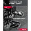 imageKEMIMOTO CNC Aluminum Highway Pegs with Expandable Heel Rests 125quot Highway Long Angled Pegs Adjustable Fit for Street Glide Road King Road Glide Softail Dyna Sportster 114quot Engine Guard BlackBlack