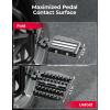 imageKEMIMOTO CNC Aluminum Highway Pegs with Expandable Heel Rests 125quot Highway Short Angled Pegs Adjustable Fit for Street Glide Road King Road Glide Softail Dyna Sportster 114quot Engine Guard BlackBlack