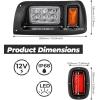 imageKEMIMOTO DS LED Light Kit Compatible with Club Car DS 1993 Newer Models Golf Cart Street Legal LED Headlight Tail Light Kit for Gas Electric Models