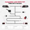 imageKEMIMOTO Deluxe Golf Cart LED Light Kit Compatible with EZGO TXT 19962013 Upgrade 12V Street Legal LED Headlights and Taillights with Turn Signals Hazard Light Switch Horn Brake Pad