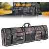 imageKEMIMOTO Double UTV Tool Bag Rack Hunting Tool Holder Rack Soft Carrier Case Rear Roll Cage Bow Storage Bag Compatible with Polaris Ranger Mule Uforce Most General UTVs Camocamouflage