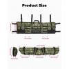 imageKEMIMOTO Double UTV Tool Bag Rack Hunting Tool Holder Rack Soft Carrier Case Rear Roll Cage Bow Storage Bag Compatible with Polaris Ranger Mule Uforce Most General UTVs Camogreen camo