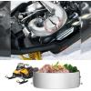 imageKEMIMOTO Exhaust Food Warmer UTV Stainless Muffler Exhaust Cooker Compatible with Arctic Cat Polaris ATV Motorcycle Snowmobile Lunch Box FoodGrade Hot Dogger Warmer