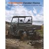 imageKEMIMOTO Fender Flares Compatible with Can Am Defender HD 5 HD8 HD10 and Defender MAX 20162025 Front and Rear Extended Mud Guards Replace OEM 715006821 715002424 715006822