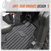 imageKEMIMOTO Floor Mats 2pcs Compatible with CanAm Defender and Defender MAX 20162019 TPE First Row Floor Pads Liner3 Seat