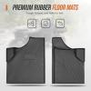 imageKEMIMOTO Floor Mats 2pcs Compatible with CanAm Defender and Defender MAX 20162019 TPE First Row Floor Pads Liner3 Seat