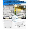 imageKEMIMOTO Foldable Golf Cart Windshield Compatible with Club Car DS 2000 AntiUV and ImpactResistant Acrylic ClearClear