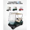 imageKEMIMOTO Foldable Golf Cart Windshield Compatible with EZGO TXT 19942013 Portable Lightweight PVC WindshieldBeige