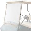 imageKEMIMOTO Foldable Golf Cart Windshield Compatible with EZGO TXT 19942013 Portable Lightweight PVC WindshieldBeige
