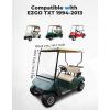 imageKEMIMOTO Foldable Golf Cart Windshield Compatible with EZGO TXT 19942013 Portable Lightweight PVC WindshieldBlack