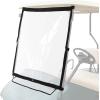 imageKEMIMOTO Foldable Golf Cart Windshield Compatible with EZGO TXT 19942013 Portable Lightweight PVC WindshieldBlack