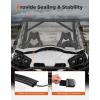 imageKEMIMOTO Full Windshield Compatible With Can Am Commander 8001000 20112020 Front Hard Coated Tough PC Windshield Stronger than Glass