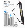 imageKEMIMOTO Golf Beer Sleeve Cooler Bag 6Can Insulated Cooler with Adjustable Shoulder Strap and Dual Zippers Leak Proof Keeps Drinks Cold for 4 Hours Golf Accessories