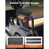 imageKEMIMOTO Golf Cart Armrest with Cup Holder Phone Bag for Rear Seat Organizer Fits 075quot125quot Square Tube Frame Compatible with EZGO Club Car No Drilling Enhanced Storage ampamp Comfort