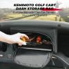 imageKEMIMOTO Golf Cart Dash Storage Bag Compatible with Club Car Tempo 1680D No Drilling Organizer Bag Waterproof Black