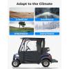 imageKEMIMOTO Golf Cart Enclosure 2 Passenger Golf Cart Rain Covers for Club Car Tempo 3Sided Driving Dustproof Enclosure Accessories with Clear PVC Window ampamp Double Door Zipper