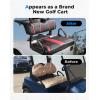 imageKEMIMOTO Golf Cart Front Seat Covers Compatible with EZGO RXV OEM Front Seats No Stapler Required Waterproof HeavyDuty PU Leather Easy Installation ampamp Enhanced ComfortBlackRed