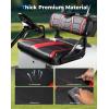 imageKEMIMOTO Golf Cart Front Seat Covers Compatible with EZGO RXV OEM Front Seats No Stapler Required Waterproof HeavyDuty PU Leather Easy Installation ampamp Enhanced ComfortBlackRed