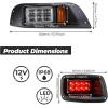 imageKEMIMOTO Golf Cart Light Kit Compatible with TXT Street Legal Golf Cart Headlights Kit Compatible with EZGO TXT Led Lights 19962013 Gas and Electric with Installation Instructions