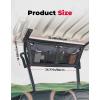 imageKEMIMOTO Golf Cart Overhead Storage Bag Compatible with 222 Passengers OEM 54quot Short Top EZGO RXV No Drilling 1680D Waterproof Ceiling Bag Black