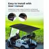 imageKEMIMOTO Golf Cart Roof Canvas Sun Top Compatible with EZGO RXV 2008up Upgrade 85quot Extended Golf Cart Roof Mounting Tools Included