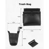 imageKEMIMOTO Golf Cart Trash Can Universal PU Leather Golf Cart Seat Storage Bag with Water Bottle Pocket ampamp Trash Bag Compatible with EZGO Club Car