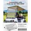 imageKEMIMOTO Golf Cart Windshield Compatible with Club Car DS 19822000 Foldable Replacement Windshield with AntiUV and Impact Resistant AcrylicClear