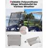 imageKEMIMOTO Golf Cart Windshield Compatible with Club Car Precedent GasElectric 04Up Foldable Replacement Windshield with AntiUV and Impact Resistant Acrylic TintedTinted