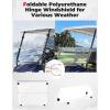 imageKEMIMOTO Golf Cart Windshield Compatible with Club Car Precedent GasElectric 04Up Foldable Replacement Windshield with AntiUV and Impact Resistant Acrylic TintedClear