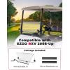 imageKEMIMOTO Golf Cart Windshield Compatible with EZGO RXV 2008Up Foldable Replacement Windshield with AntiUV and Impact Resistant Acrylic TintedClear