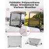 imageKEMIMOTO Golf Cart Windshield Compatible with EZGO RXV 2008Up Foldable Replacement Windshield with AntiUV and Impact Resistant Acrylic TintedTinted