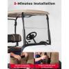 imageKEMIMOTO Golf Cart Windshield Compatible with EZGO RXV 2008Up Foldable Replacement Windshield with AntiUV and Impact Resistant Acrylic TintedTinted