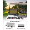imageKEMIMOTO Golf Cart Windshield Compatible with EZGO RXV 2008Up Foldable Replacement Windshield with AntiUV and Impact Resistant Acrylic TintedTinted
