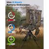 imageKEMIMOTO Heated Hunting Blind Chair 360 Degree Silent Swivel with 20000mAh Battery Portable Stable Ground Folding Chair
