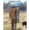 imageKEMIMOTO Hunting Blind Chair 360 Degree Silent Swivel 300 Lbs Height Adjustable Quick Folding Portable Comfortable Hunting Deer Fishing Ground ChairCamo  Heated Edition