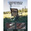 imageKEMIMOTO Hunting Blind Chair 360 Degree Silent Swivel 300 Lbs Height Adjustable Quick Folding Portable Comfortable Hunting Deer Fishing Ground ChairCamo
