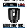 imageKEMIMOTO Kayak Cup Holder With Track Mount Install Drink Holder With AntiSlip Clips Compatible With Yeti or Other 1232 oz Bottles Fishing Tools Accessories