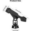 imageKEMIMOTO Kayak Fishing Rod Holder Fishing Pole Holder  TShaped Screw MountedTrack Mount On Rail 360 Adjustable with Lock System for Kayak Canoe Fishing Boat Accessories