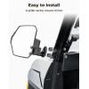 imageKEMIMOTO Large Side Mirrors Apillar UTV Mirror Compatible with Polaris Ranger XP 1000 Crew XP 1000 20182026 CFMOTO UFORCE U10 Extension Adjustable Side Mirrors Mounted on ROPS bar