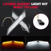 imageKEMIMOTO Lower Accent Light Kit Compatible with Polaris Slingshot SSLSLRGT Part 2884606 Waterproof Daytime Running ampamp Turn Signal Lights  2PCS Slingshot Accessories
