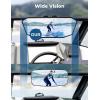 imageKEMIMOTO Marine Boat Mirror Upgraded Size 105 in x 4 in Universal Boat Rear View Mirror for Ski Pontoon Boats Water Skiing Sport Wakeboarding Surfing