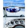 imageKEMIMOTO Marine Boat Mirror Upgraded Size 14in x 7 in Universal Boat Rear View Mirror for Pontoon Ski Boats Water Skiing Sport Wakeboarding Surfing