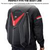 imageKEMIMOTO Motorcycle Backpack Hardshell Helmet Backpack Expandable Large Capacity Riding Bag Water Resistant Lightweight for Riding Work Gym
