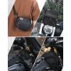 imageKEMIMOTO Motorcycle Bag Handlebar Tool Bag Storage Accessory Saddlebag Universal for Front Fork Handle Bar Sissy Bar Compatible with Cruiser Softail Dyna SportstersCarbon Fabric