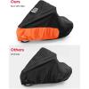 imageKEMIMOTO Motorcycle Cover Compatible with Cruiser Models Softail Dyna Iron 883 Fat Boy 114 FortyEight Low Rider Cover Standard Heritage Classic Waterproof Outdoor Snow Rain Protectionorange